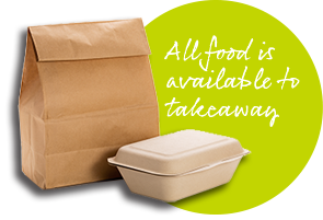 Food available for takeaway
